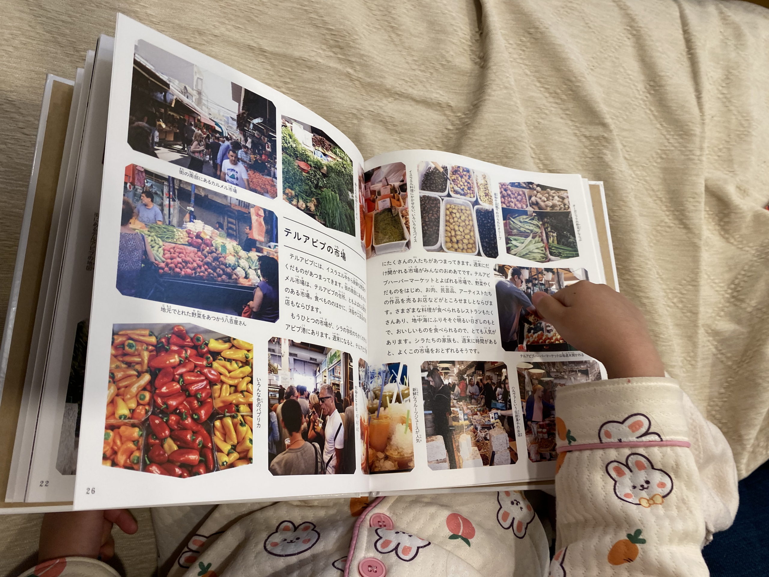 Fruits and vegetables at a market in Israel showing the country's rich agriculture